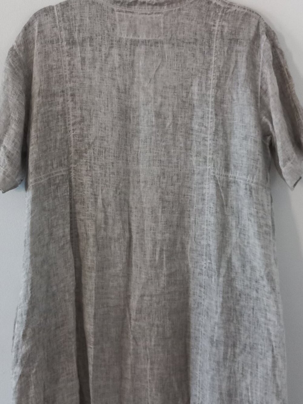 GRIZAS washed linen short sleeve dress - Picture 11 of 12